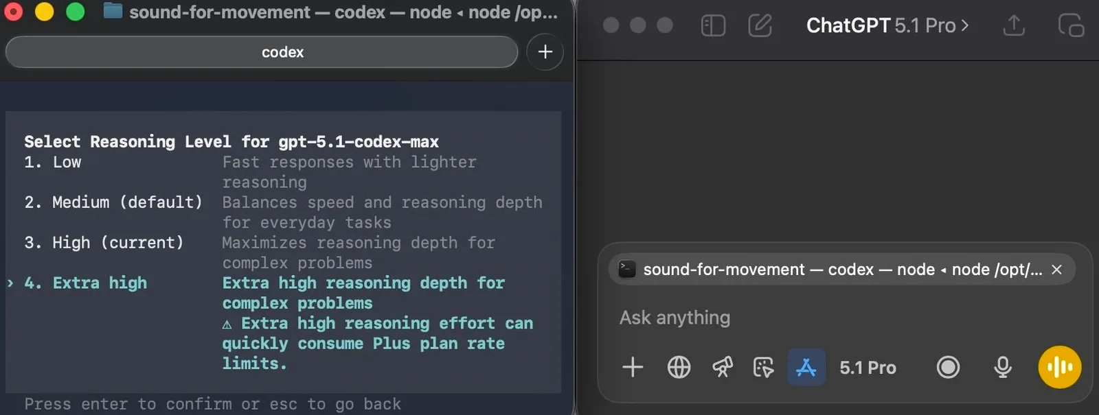 Working with Apps connected to terminal